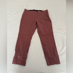 Mauve pull on work pants